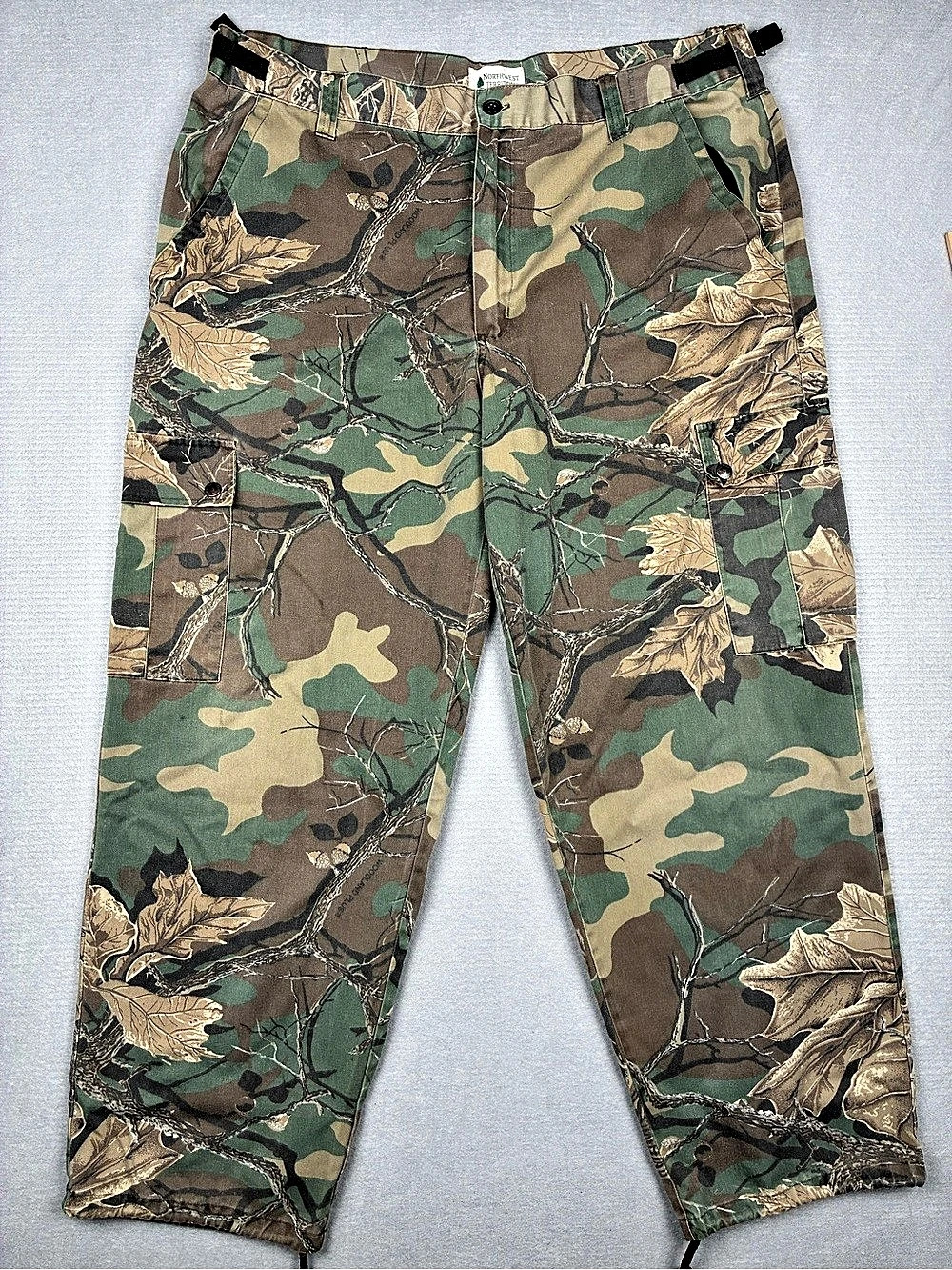 Northwest Territory Camo Cargo Pants Men 40x31 Gorpcore Streetwear Baggy Hunting